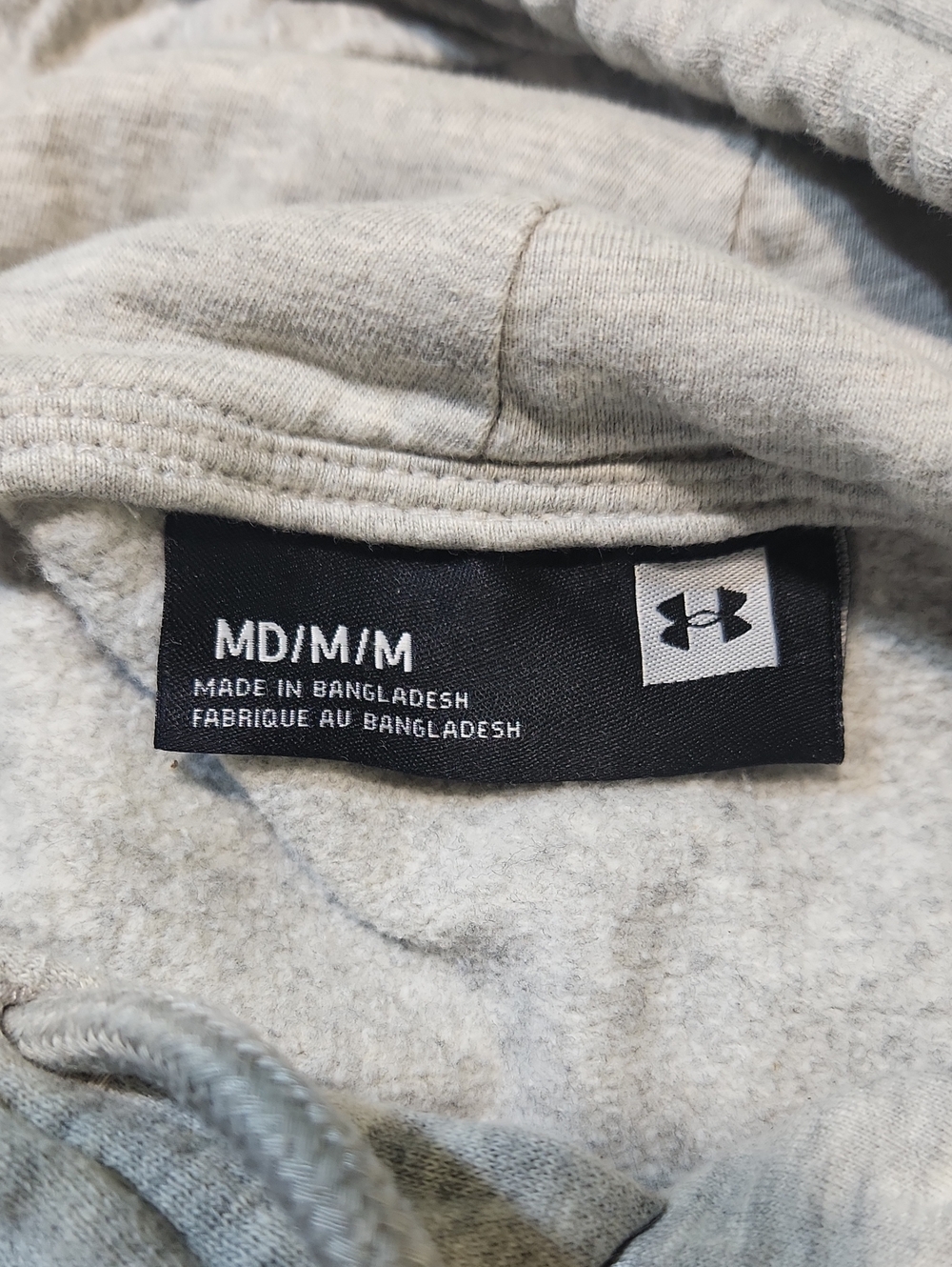 Under Armour Women's Heather Gray Pullover Hoodie. Size Medium. - Picture 3 of 6